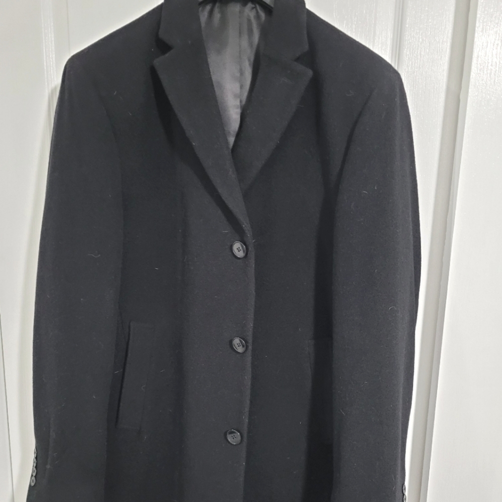 Mens Calvin Klein Peacoat, size 42L, black